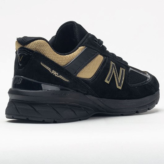 Orthofeet New Balance 990v5 Men's Running Shoes Black / Gold | JC9517620