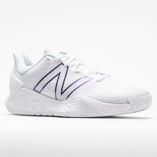 Orthofeet New Balance Fresh Foam Lav X v2 Women's Tennis Shoes White / Laser Blue | AX2610384