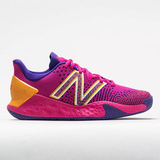 Orthofeet New Balance Fresh Foam Lav v2 Women\'s Tennis Shoes Pink Glo / Deep Violet | RZ2193870