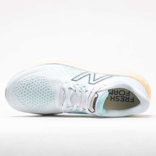 Orthofeet New Balance Fresh Foam Vongo v5 Women's Running Shoes White / Light Mango | JD5146087