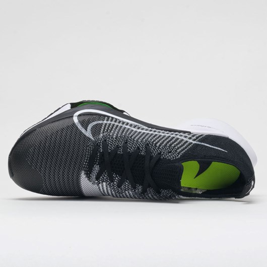 Orthofeet Nike Air Zoom Tempo Next% Men's Running Shoes Black / White / Volt | FI0869274