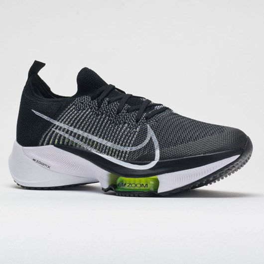 Orthofeet Nike Air Zoom Tempo Next% Men's Running Shoes Black / White / Volt | FI0869274