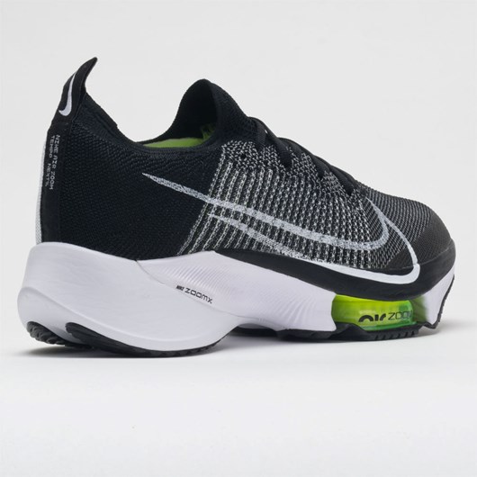 Orthofeet Nike Air Zoom Tempo Next% Men's Running Shoes Black / White / Volt | FI0869274