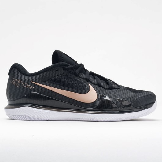 Orthofeet Nike Air Zoom Vapor Pro Women\'s Tennis Shoes Black / Metallic Red Bronze | MC3698045