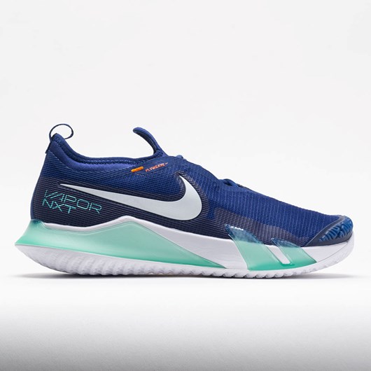 Orthofeet Nike React Vapor NXT Men\'s Tennis Shoes Deep Royal / White / Dynamic Turquoise | RI8274935