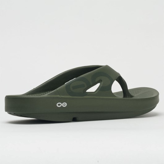 Orthofeet OOFOS OOriginal Sport Men's Slide Sandals Matte Forest Green | AX5902831