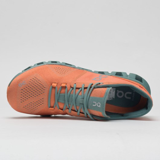 Orthofeet On Cloud X Men's Running Shoes Orange / Sea | OA7423501