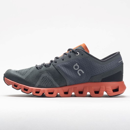 Orthofeet On Cloud X Men's Running Shoes Rust / Rock | VA8017932