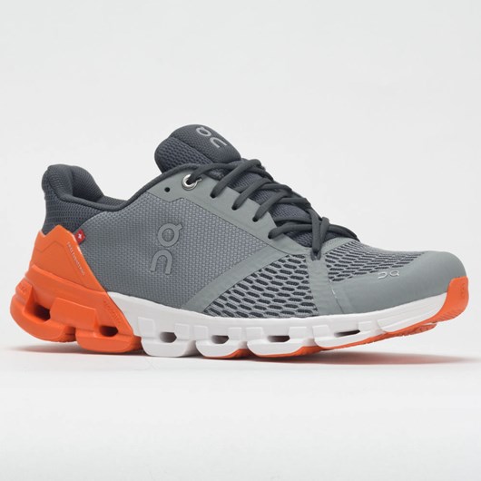 Orthofeet On Cloudflyer Men's Running Shoes Grey / Orange | XF4073281