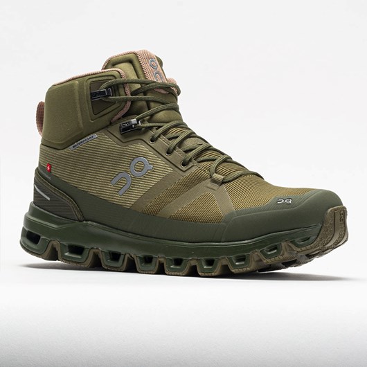 Orthofeet On Cloudrock Waterproof Women's Hiking Shoes Olive / Reed | EJ1693470