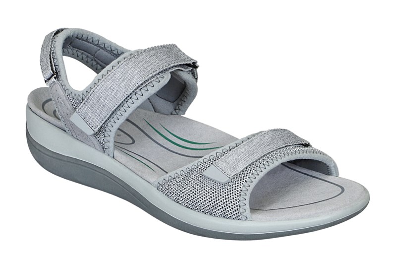 Orthofeet Orthopedic Calypso Women\'s Sandals Gray | OY5670984