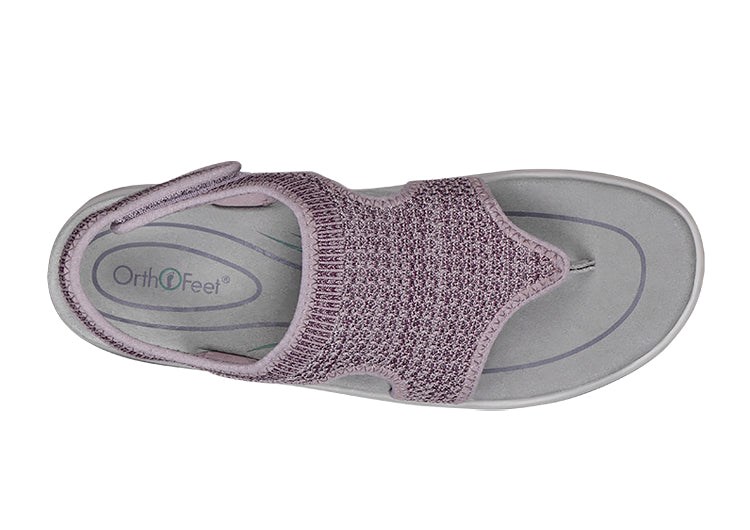 Orthofeet Orthopedic Lyra Women's Flip Flops Rose | FB5729386