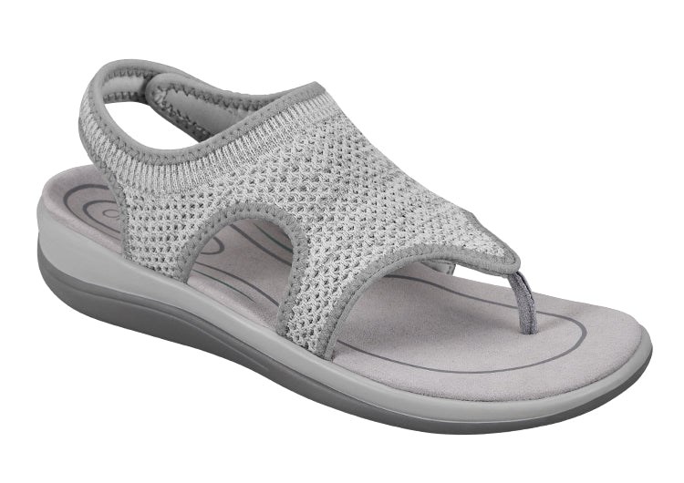 Orthofeet Orthopedic Lyra Women\'s Flip Flops Gray | QC0853619