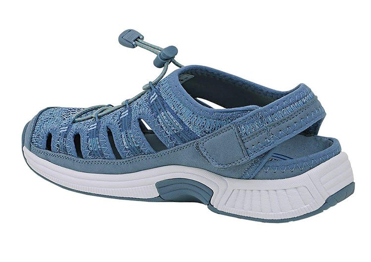 Orthofeet Plantar Fasciitis Arch Support Closed Toe Women's Sandals Blue | LH5843026