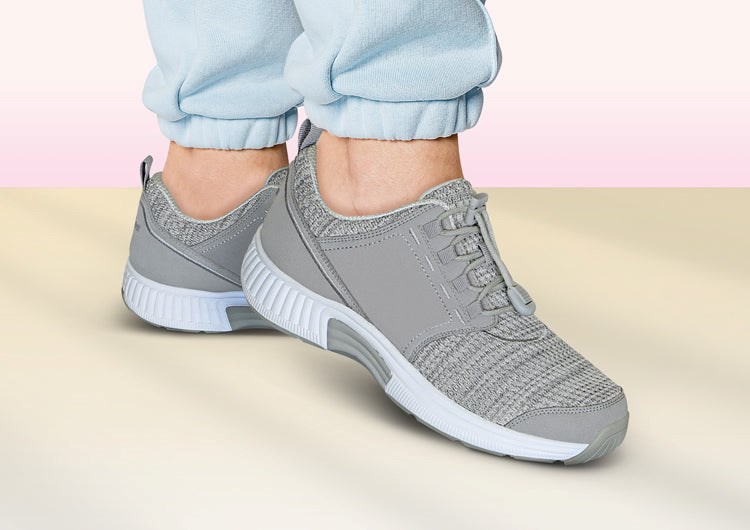 Orthofeet Plantar Fasciitis Bunions Women's Sneakers Gray | FN4521870
