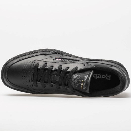 Orthofeet Reebok Club C 85 Men's Lifestyle Sneakers Black / Charcoal | ZL8903475