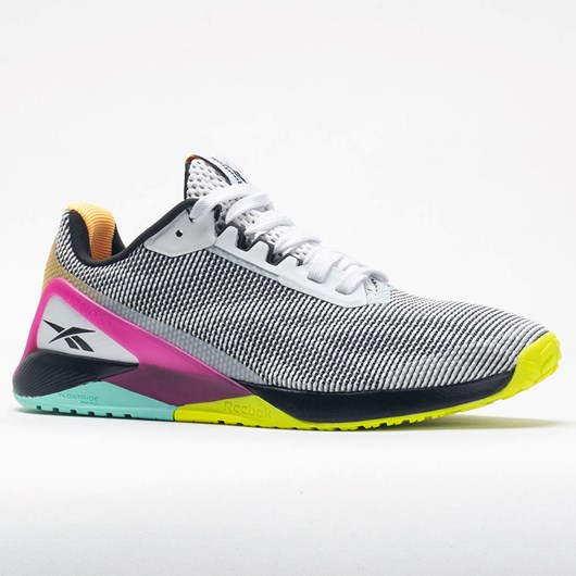 Orthofeet Reebok Nano X1 Grit Women's Training Shoes White / Black / Pursuit Pink | YQ7842096