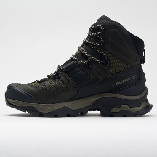 Orthofeet Salomon Quest 4 GTX Men's Hiking Shoes Olive Night / Peat / Safari | GA8456172