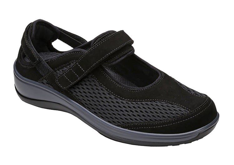 Orthofeet Sanibel Women\'s Casual Shoes Black | WK9183675