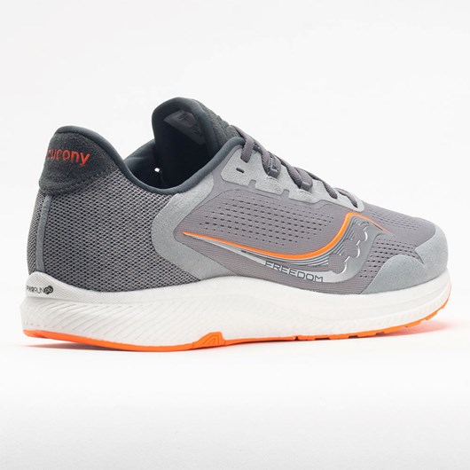 Orthofeet Saucony Freedom 4 Men's Running Shoes Alloy / Orange | UX1623759