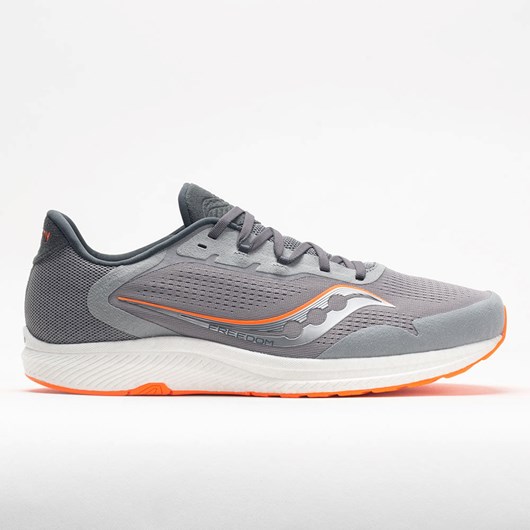 Orthofeet Saucony Freedom 4 Men\'s Running Shoes Alloy / Orange | UX1623759