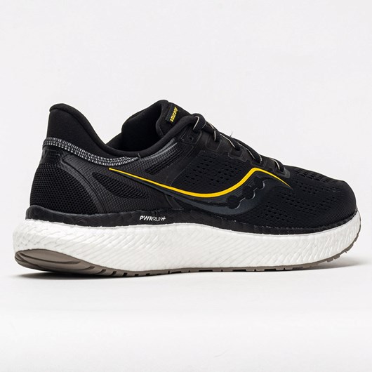 Orthofeet Saucony Hurricane 23 Men's Running Shoes Black / Vizi Gold | BK1692753