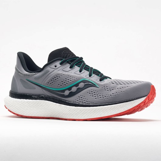 Orthofeet Saucony Hurricane 23 Men's Running Shoes Alloy / Scarlet | JN0612345