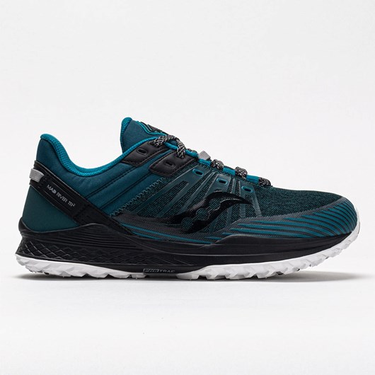 Orthofeet Saucony Mad River TR 2 Men\'s Trail Running Shoes Deep Teal / Black | TH1980427