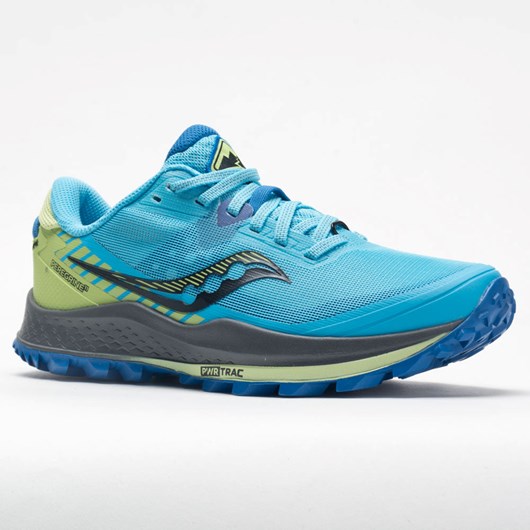 Orthofeet Saucony Peregrine 11 Women's Trail Running Shoes Royal / Limelight | RX9275613