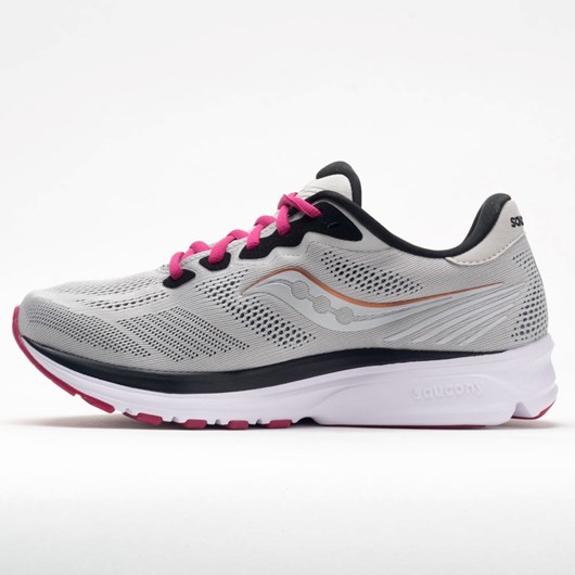 Orthofeet Saucony Ride 14 Women's Running Shoes Fog / Cherry | GW5927130