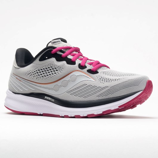 Orthofeet Saucony Ride 14 Women's Running Shoes Fog / Cherry | GW5927130