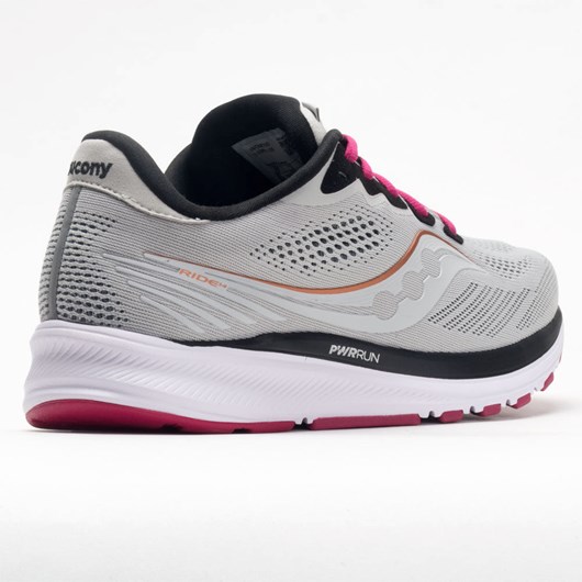 Orthofeet Saucony Ride 14 Women's Running Shoes Fog / Cherry | GW5927130