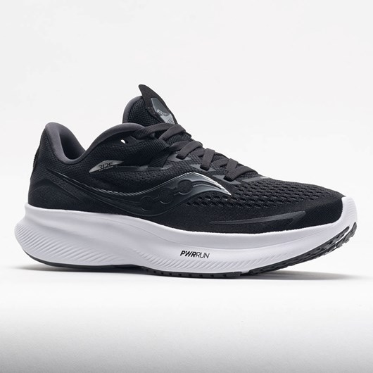 Orthofeet Saucony Ride 15 Men's Running Shoes Black / White | RP8514293