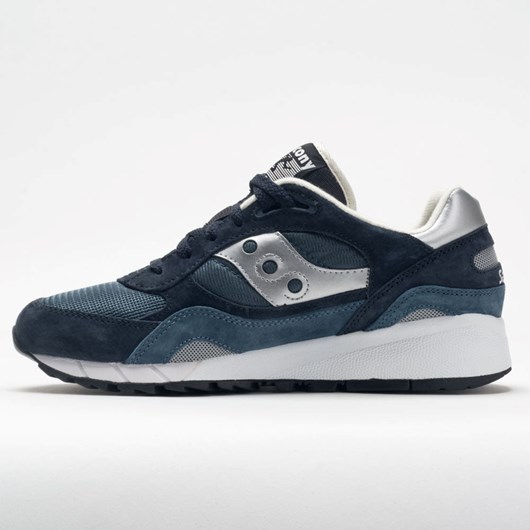 Orthofeet Saucony Shadow 6000 Men's Lifestyle Sneakers Navy / Silver | AN4013825