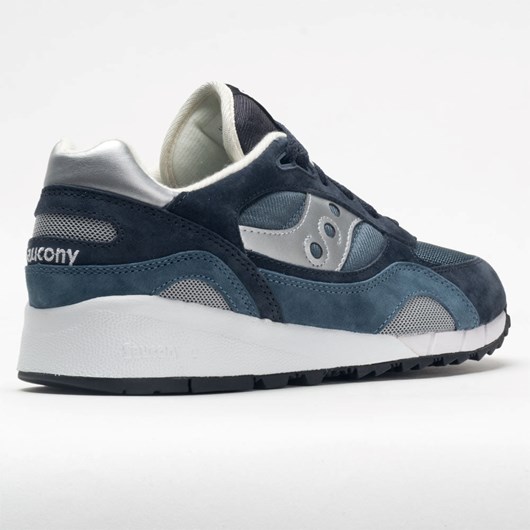 Orthofeet Saucony Shadow 6000 Men's Lifestyle Sneakers Navy / Silver | AN4013825