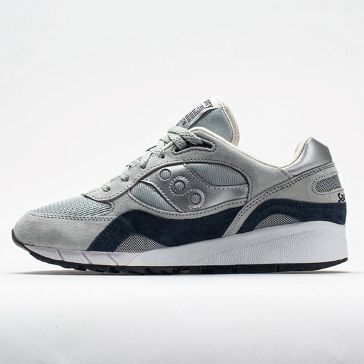 Orthofeet Saucony Shadow 6000 Men's Lifestyle Sneakers Gray / Silver | ZG3564081