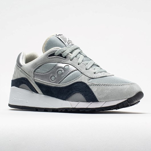 Orthofeet Saucony Shadow 6000 Men's Lifestyle Sneakers Gray / Silver | ZG3564081