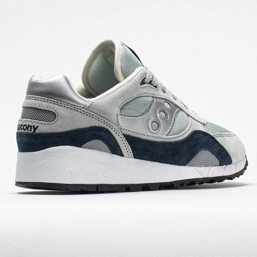 Orthofeet Saucony Shadow 6000 Men's Lifestyle Sneakers Gray / Silver | ZG3564081