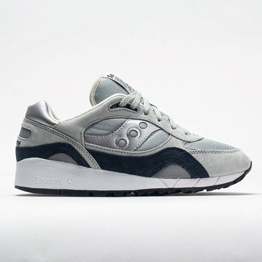 Orthofeet Saucony Shadow 6000 Men\'s Lifestyle Sneakers Gray / Silver | ZG3564081