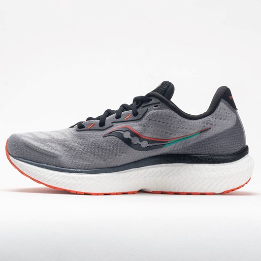 Orthofeet Saucony Triumph 19 Men's Running Shoes Alloy / Fire | LG0951438