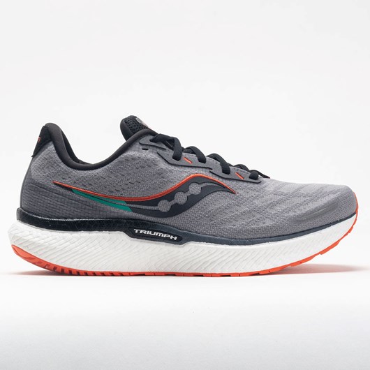 Orthofeet Saucony Triumph 19 Men\'s Running Shoes Alloy / Fire | LG0951438