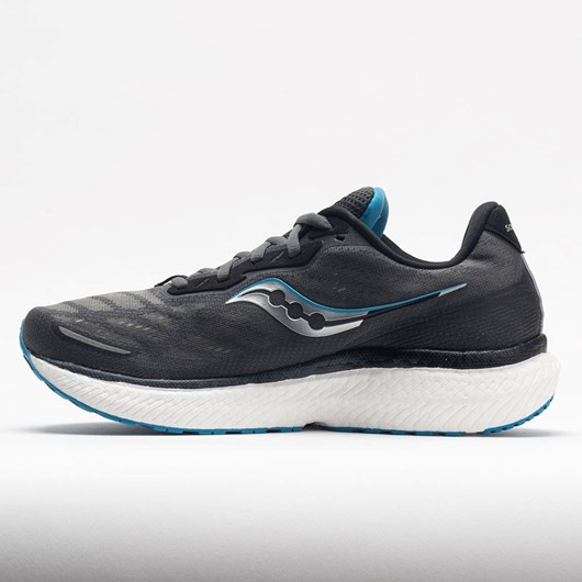 Orthofeet Saucony Triumph 19 Men's Running Shoes Shadow / Topaz | XA9615438