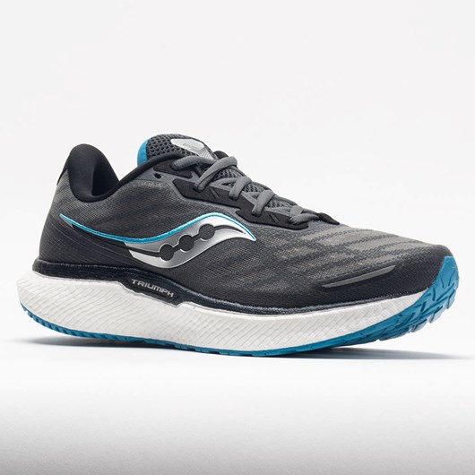 Orthofeet Saucony Triumph 19 Men's Running Shoes Shadow / Topaz | XA9615438