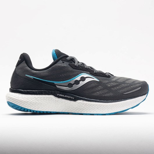 Orthofeet Saucony Triumph 19 Men\'s Running Shoes Shadow / Topaz | XA9615438