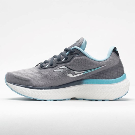 Orthofeet Saucony Triumph 19 Women's Running Shoes Alloy / Powder | AV0162758