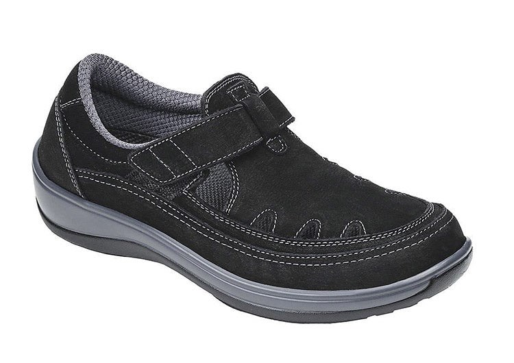 Orthofeet Serene T-strap Women\'s Casual Shoes Black | YA4706321