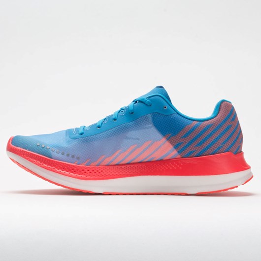 Orthofeet Skechers GOrun Razor Excess Men's Running Shoes Blue / Coral | YC7815094