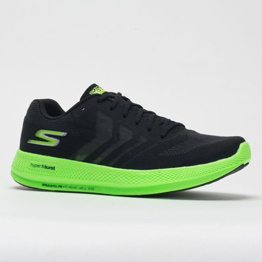 Orthofeet Skechers GOrun Razor+ Men's Running Shoes Black / Green | ZJ0764523