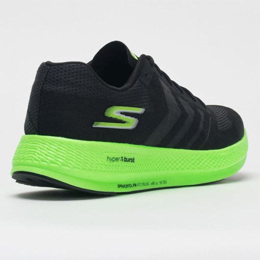 Orthofeet Skechers GOrun Razor+ Men's Running Shoes Black / Green | ZJ0764523