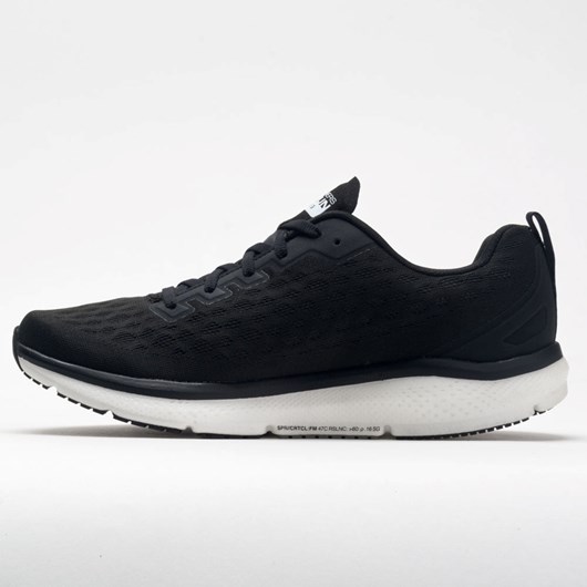 Orthofeet Skechers GOrun Ride 9 Men's Running Shoes Black / White | JO6278109